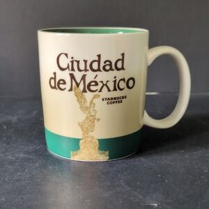 Starbucks Ciudad De Mexico City  Green/Cream Coffee Mug